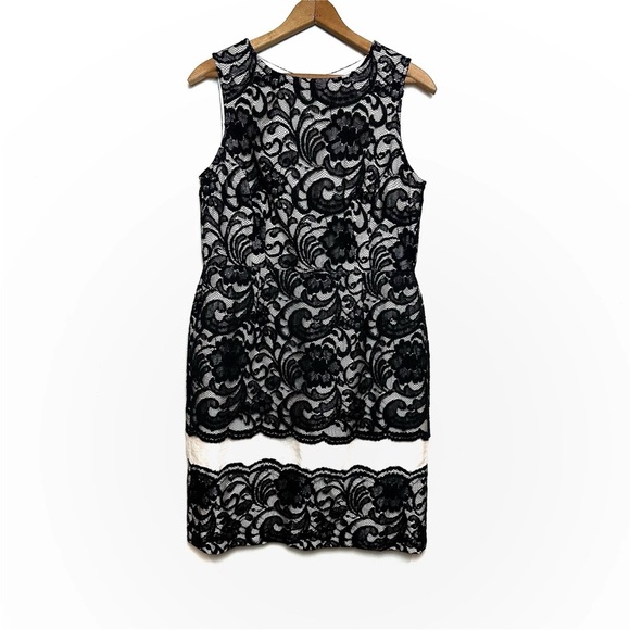 The Limited Dresses & Skirts - The Limited Lace Sheath Dress Black White Formal Wedding Event Size 10 NWT $108